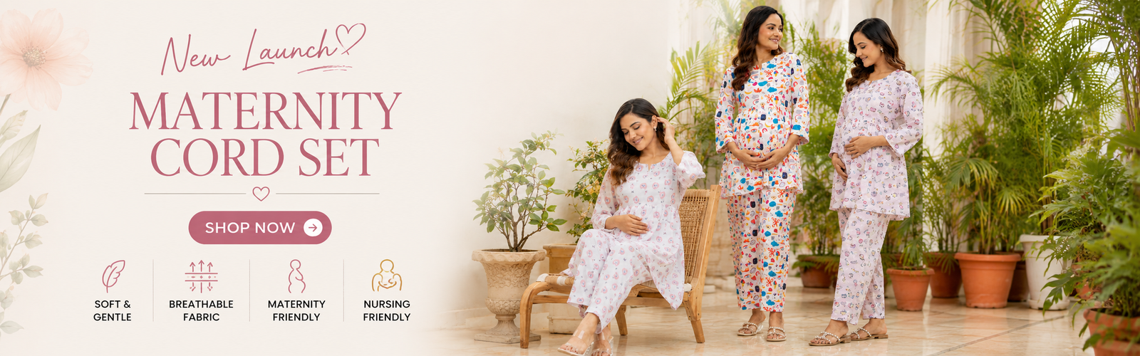 Maternity Cord sets hero banner desktop