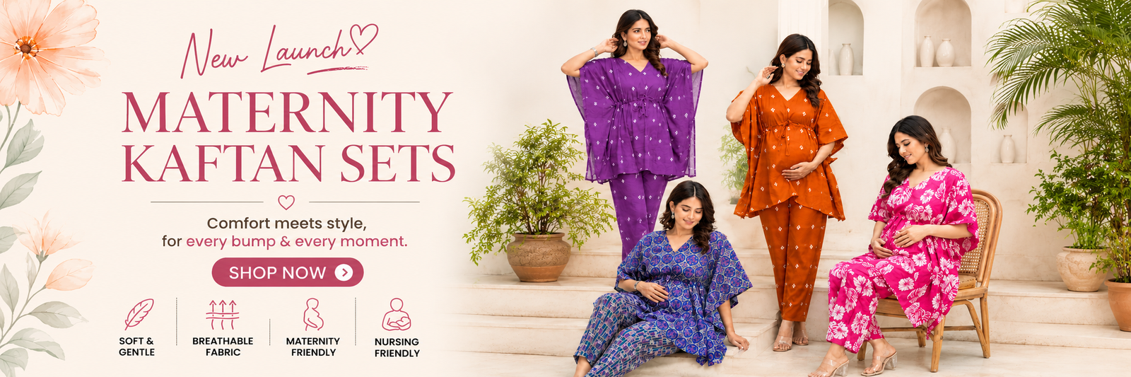 kaftan sets desktop banner